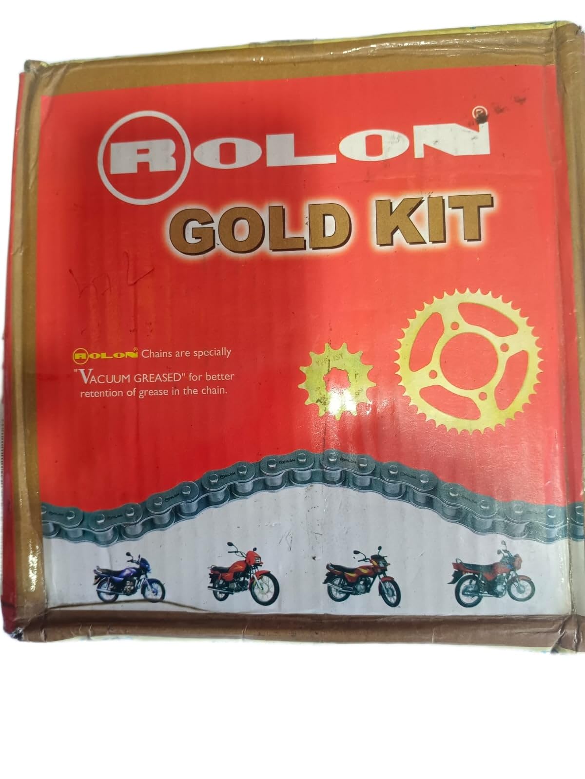 CT 100 Motorcycle Chain and Sprocket Kit, Boxer Drivechain Assembly Size 114L/13T/47T-image-33