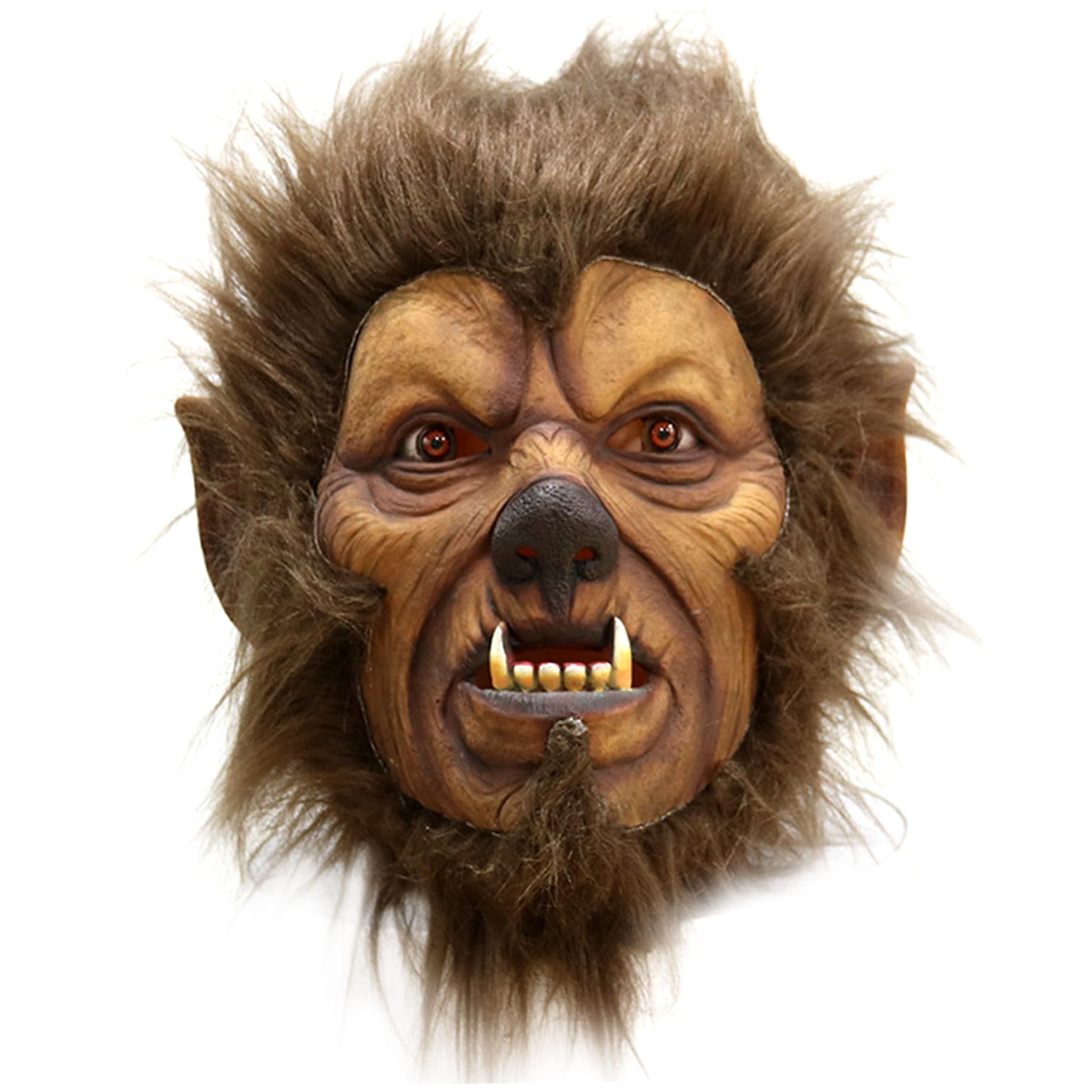 Jorzer Masilla de hombre lobo Halloween Horror Full Head Full Wolf Wolf Woly Cabello Moon Ladex Ladex Animal Masks Werewolf para Fiesta de cosplay, bromas, Juegos de Toys Carnivals