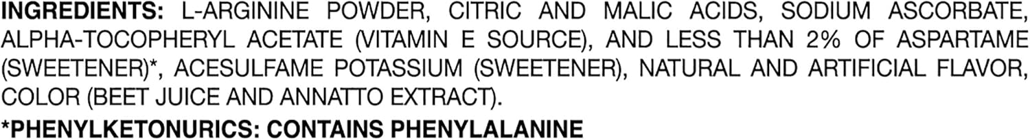 Arginaid Arginine Powder Drink Mix, Cherry - Nutritional Needs for Wound Care - 0.32 OZ Packets (14 CT/Pack) (Pack of 2)