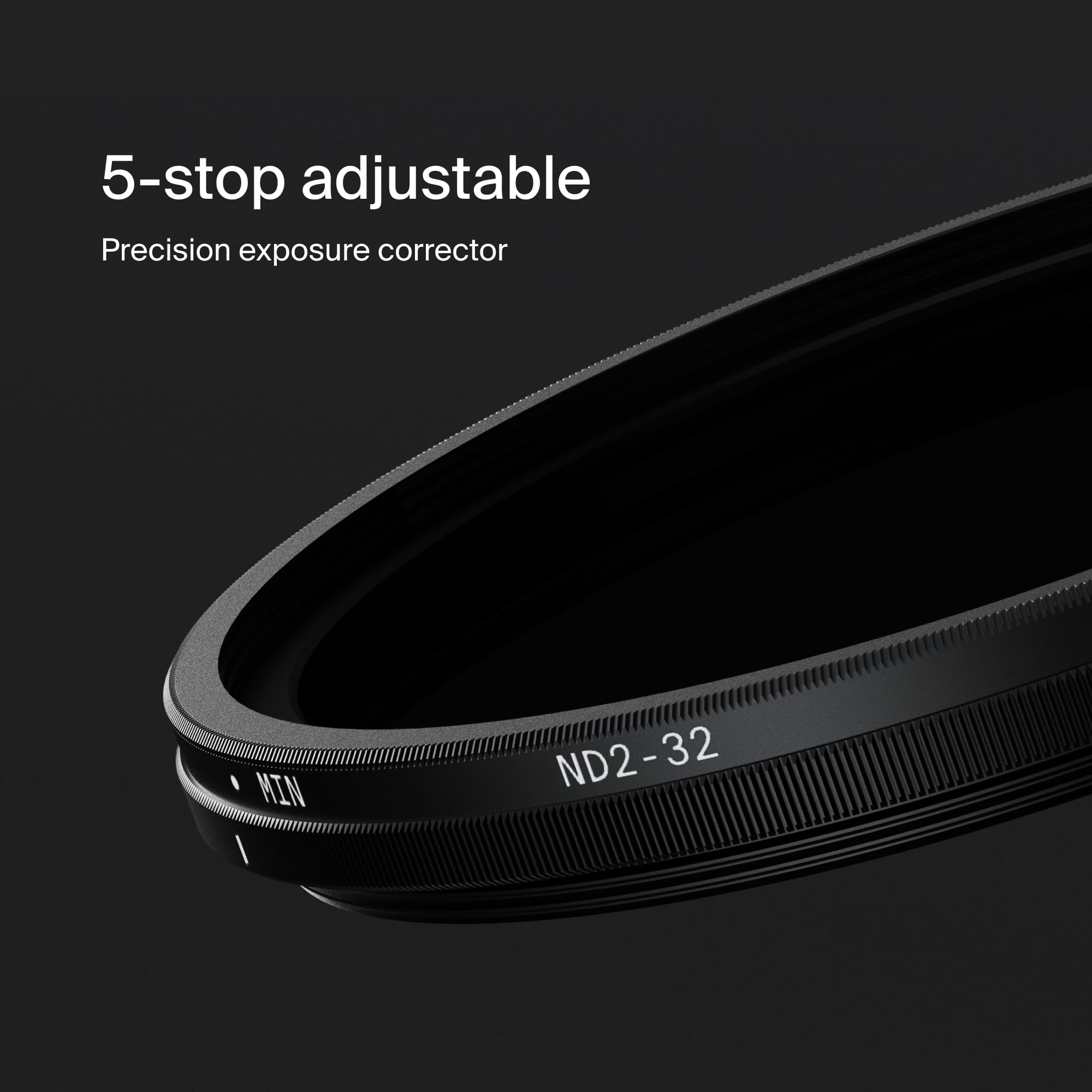 Urth 77 mm Filtro ND Variabile ND2-32 per Obiettivo (Plus) - 1-5 Stop, Nano Rivestimento 20 Strati, HD Densità Neutra per Eccezionale Chiarezza e Fedeltà Cromatica