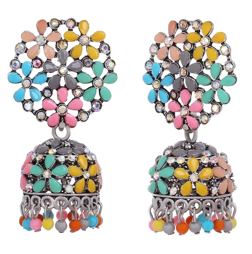 See full amazon price history chart for VAMA FASHIONS Multicolour Oxidised Rainbow Stone Silver Hanging Floral Kundan Kaan ki Bali Jhumke earring Kan Ka jhumka jhumki stud for Women & Girls VAMA FASHIONS Multicolour Oxidised Rainbow Stone Silver Hanging Floral Kundan Kaan ki Bali Jhumke earring Kan Ka jhumka jhumki stud for Women & Girls (B0CG6HKPZV) Amazon Price History, Amazon Price Tracker