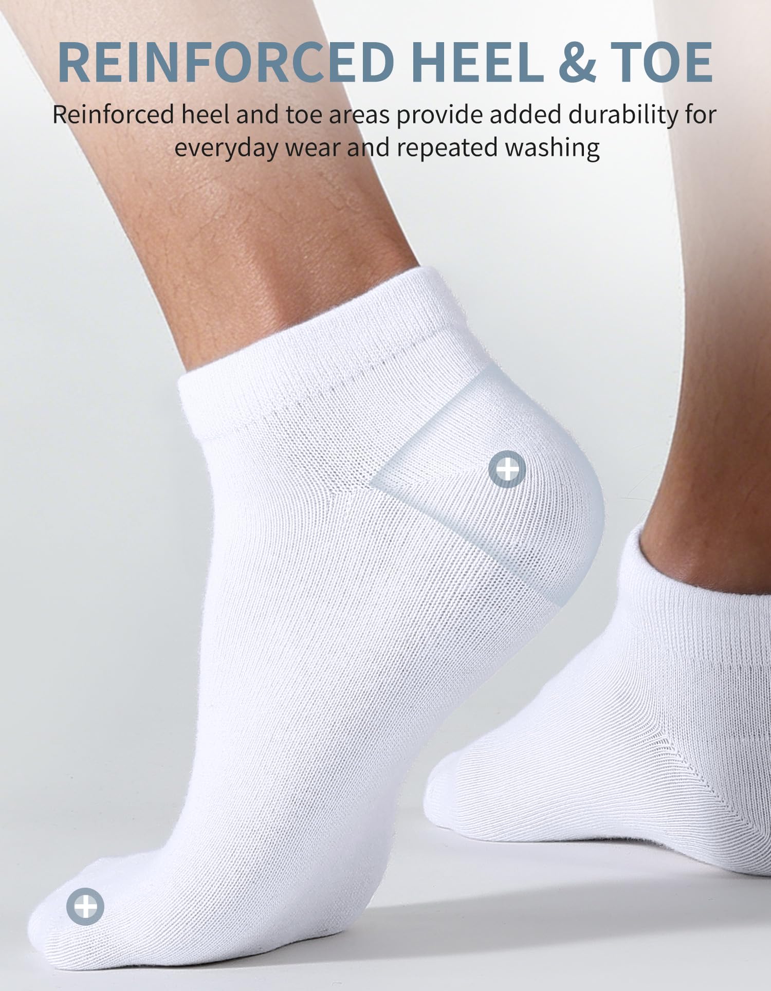 CLOSEMATE Socquettes 39-42 43-46 Chaussettes Basses Homme Femme en Coton Respirantes Douces Courtes pour Sneakers Baskets en Blanc Noir 5 ou 10 Paires