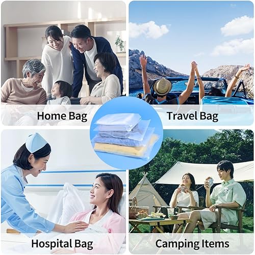 Miniatura 6 de 20 bolsas de polietileno con cremallera, bolsas de plástico transparente esmerilado con cierre hermético resellable, bolsas de embalaje de 3 mil de