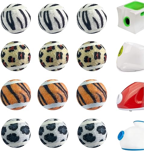 Miniatura 15 de Pelotas de tenis para perros XS Pelota de juguetes para perros de 1.5 pulgadas, paquete de 12, lanzadores de bolas de ajuste Pelotas de tenis de