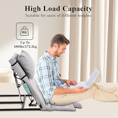 Miniatura 6 de Respaldo de cama de elevación eléctrica, asistencia de elevación de cama, asistencia de cama para ancianos con control remoto con almohada