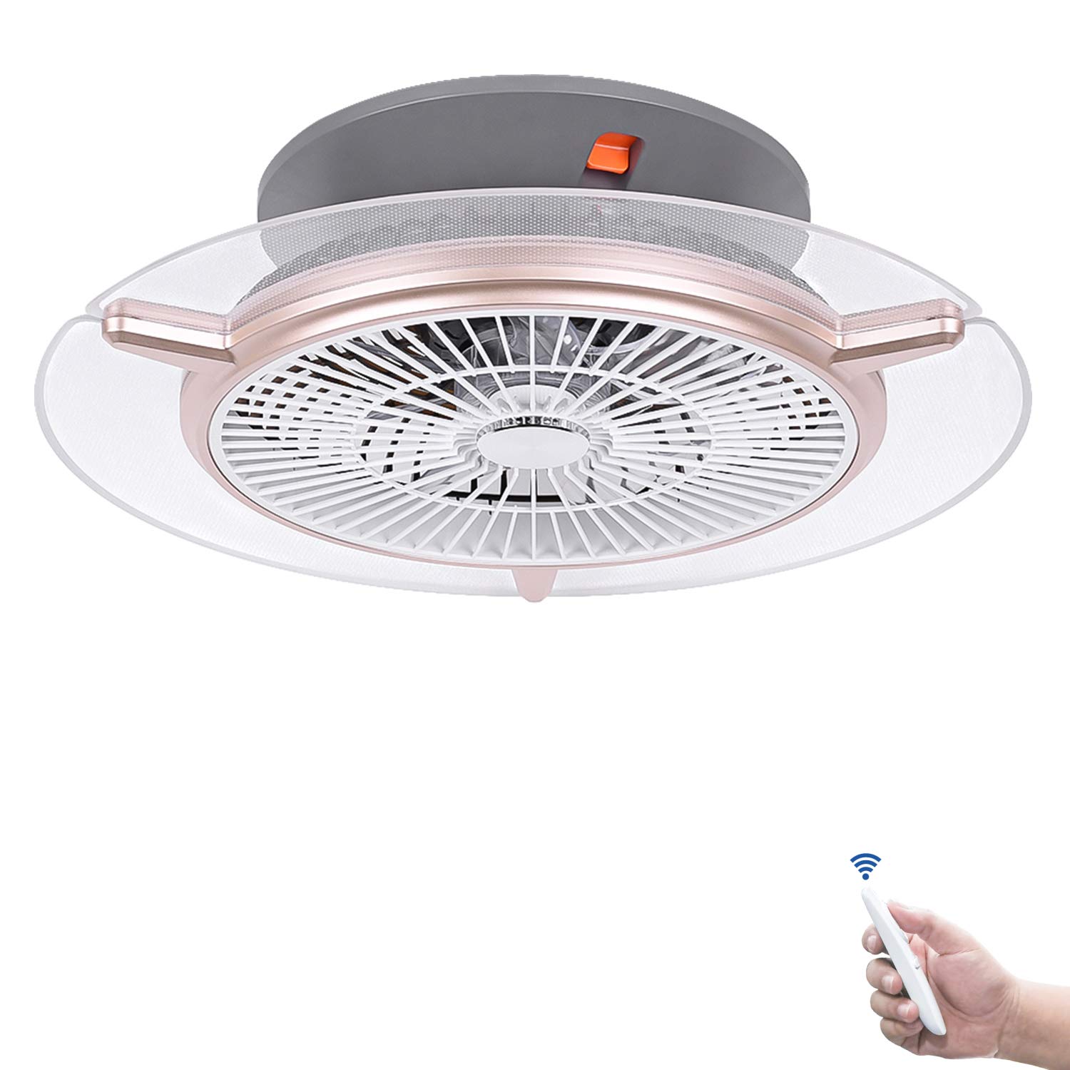 Buy MUMENG Modern Quiet LED Ceiling Fan with Lights,40W 3 Color