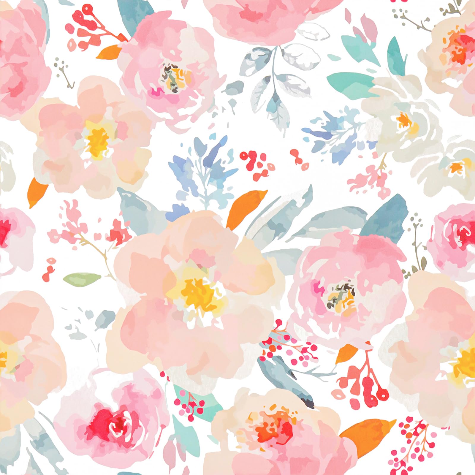 Papier peint rose à pivoines pour créer un cocon doux dans la chambre d'enfant