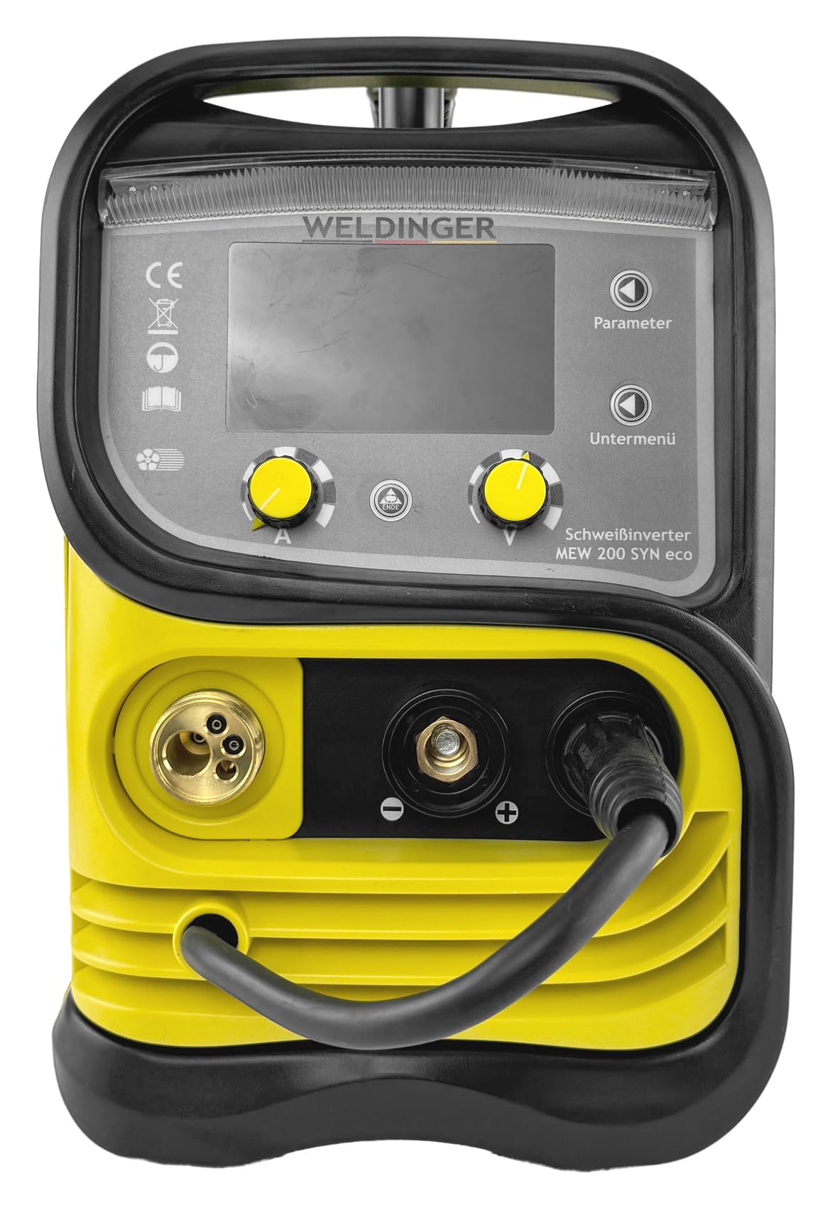 WELDINGER Aktionsset MIG-MAG-Schweißinverter MEW 200 SYN eco, Schweißwagen eco, Druckregler mini, MAGSet Basic 5 Jahre Garantie