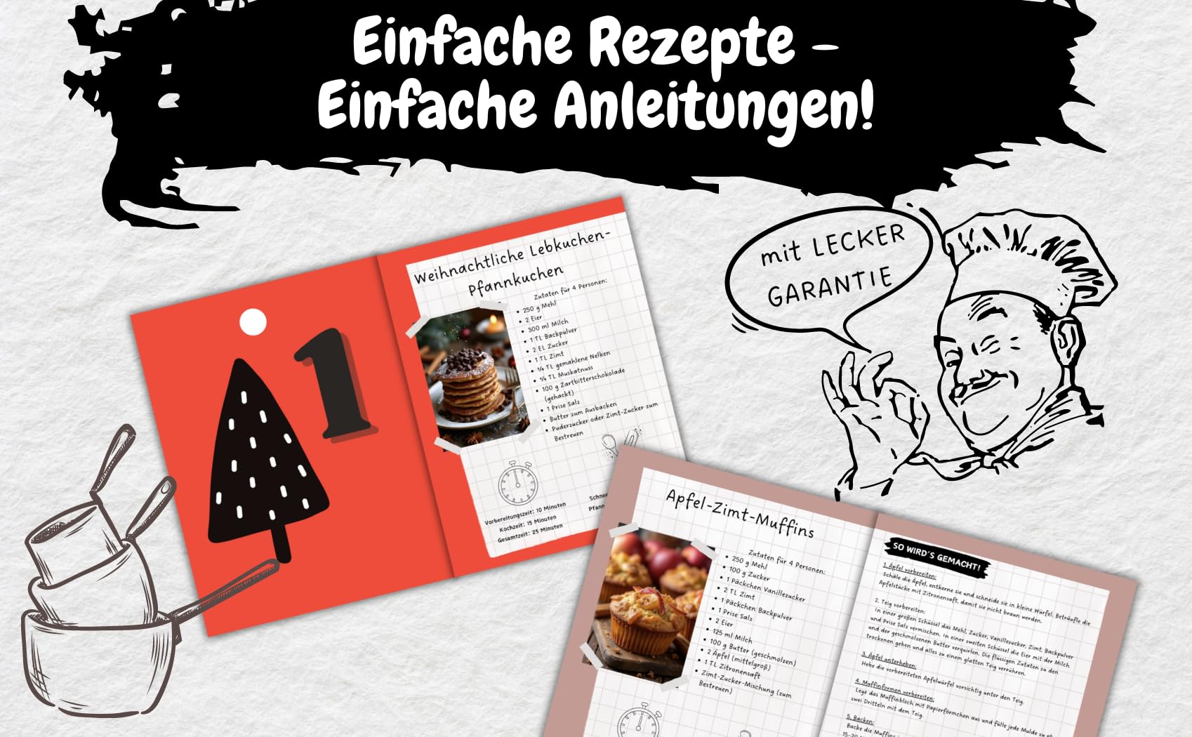 ADVENTSKALENDER KOCHBUCH – TEENAGER EDITION! 24 Tage, 24 coole Rezepte – Mach deine Adventszeit zur Küchenparty | Perfektes Geschenk für gelangweilte Teenager