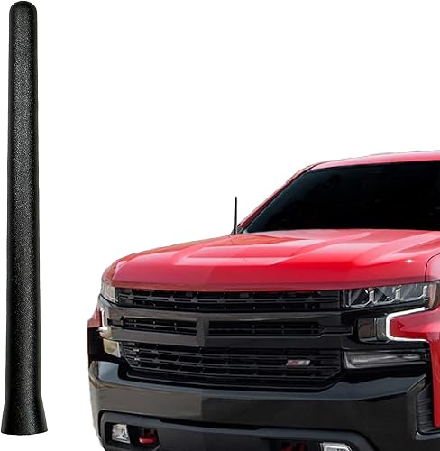 AntennaMastsRus - La original de 6 34 pulgadas es compatible con Chevrolet Silverado 2500 (2006-2019) - Antena de goma corta a prueba de lavado de