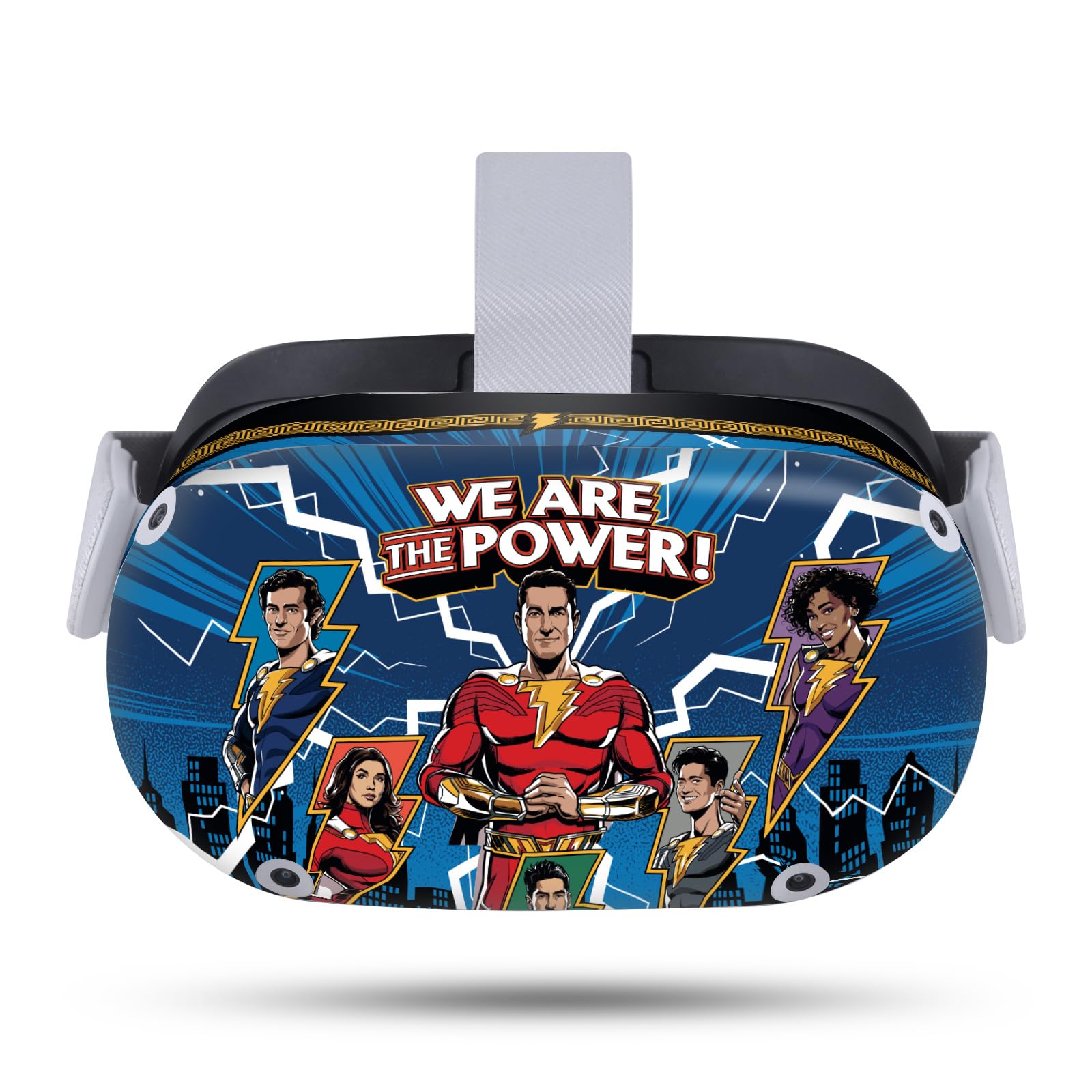 Head Case Designs Officially Licensed Shazam!: Fury of The Gods Comic Graphics Vinyl Sticker Skin Decal Cover Compatible with Meta Quest 2