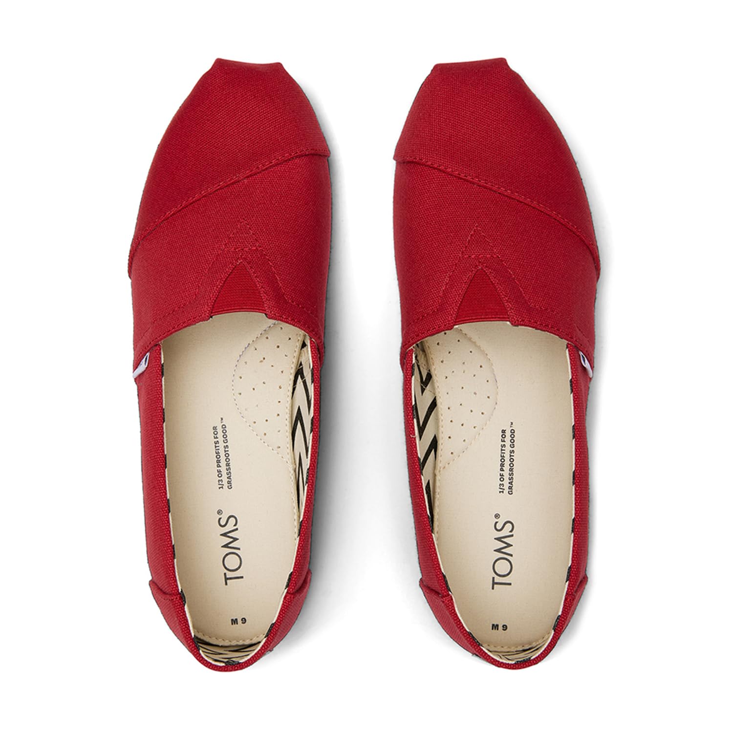 TOMS Męskie mokasyny typu espadryle, płaskie, 9.5