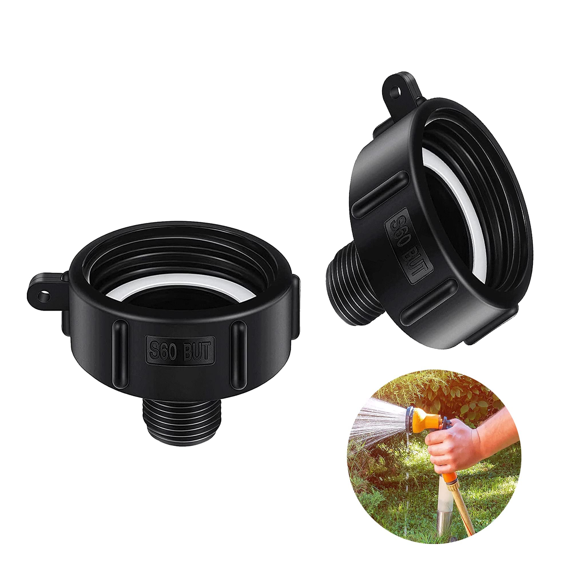 Buy 275 330 S60 BUT IBC Tote Adapter Garden Hose Drain Plug Connector