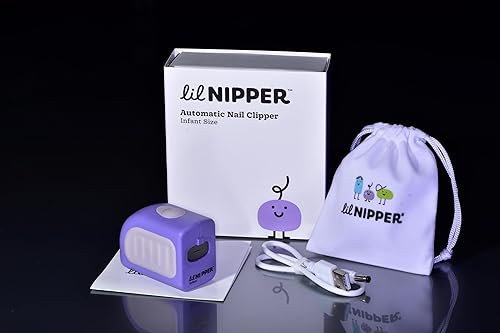 Lil Nipper Recortadora de uñas eléctrica. Recortadora segura con luz. Bebés y niños pequeños, suave y duradera. Esenciales para bebés
