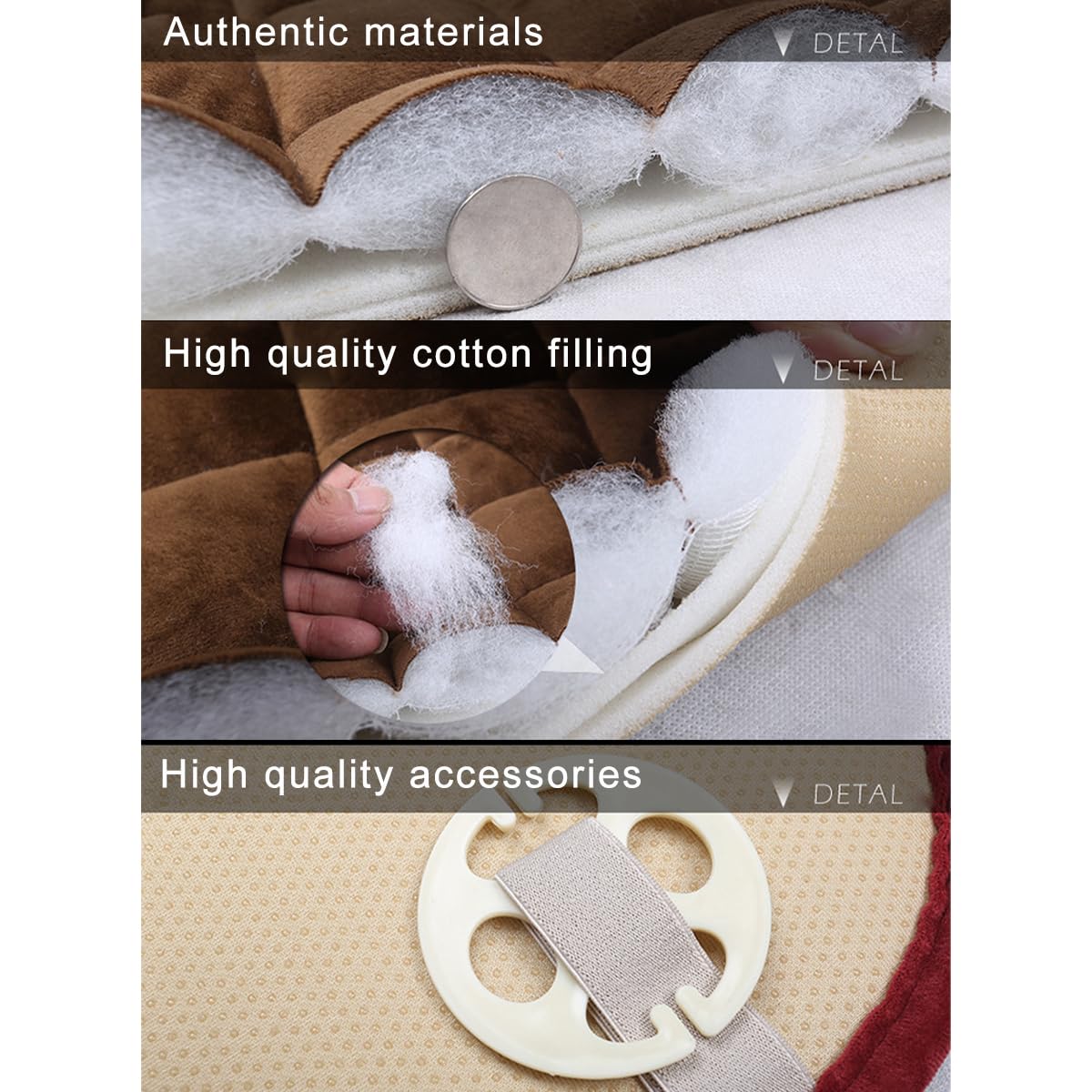 JNNJ Universel De Voiture Banquette Arrière Protection, Coussin Voitures pour Protection Siege Autos, Tapis De Voiture Siège Arrières Couverture en Peluche, Accessoires Automobiles(Noir)