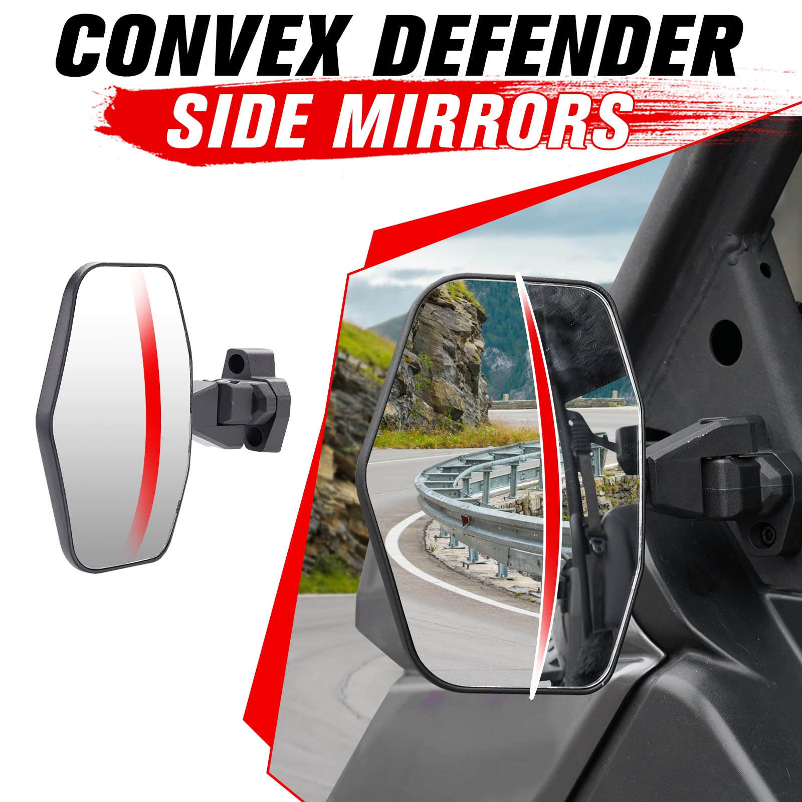 A & UTV PRO Rear View Mirror & Side Mirrors Kit for 20162023 CanAm
