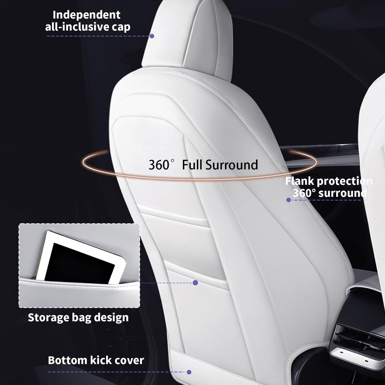 Amazon.co.jp: AOMSAZTO カーシートカバー Tesla Model Y 2020 2021 