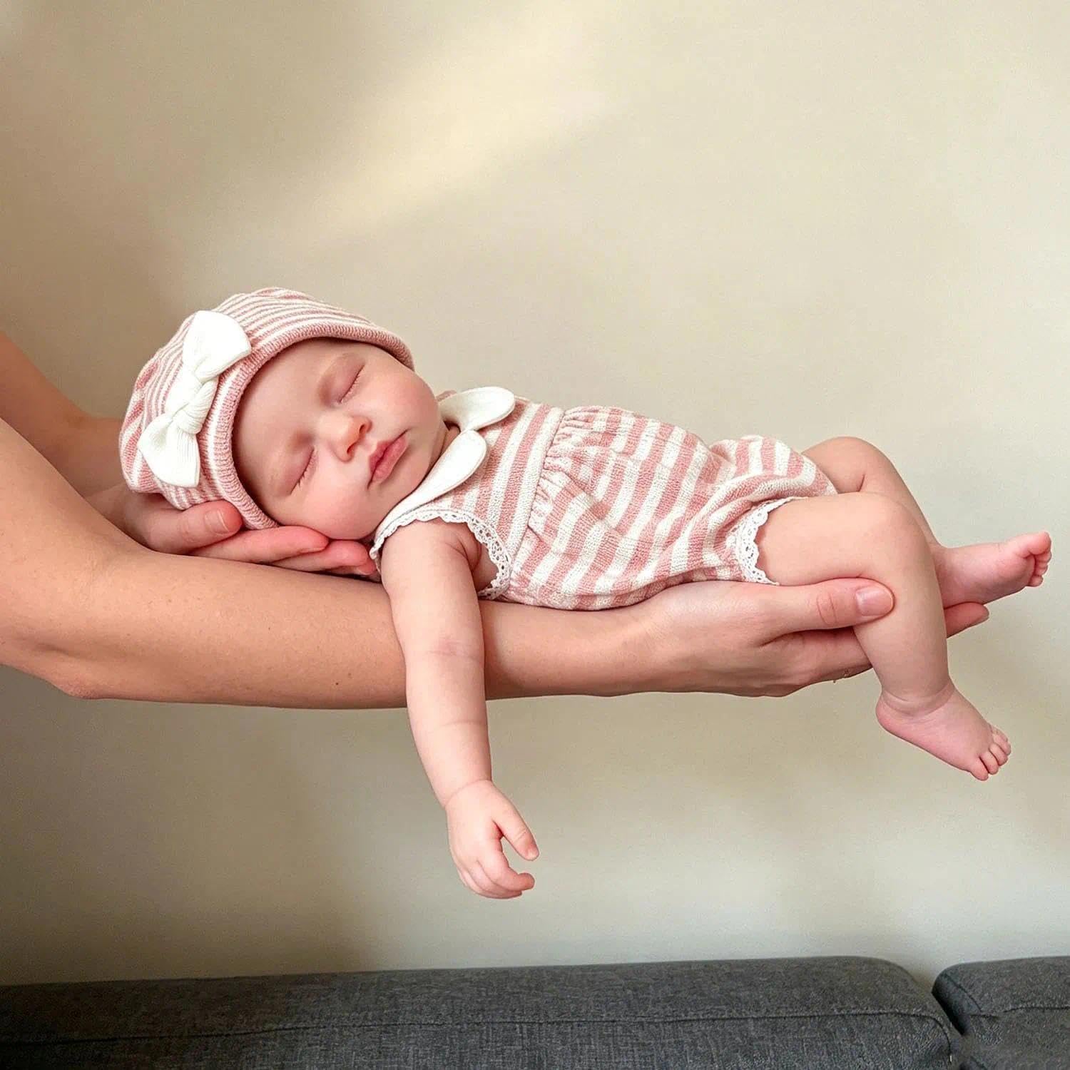 Anano Reborn Baby Vollsilikon Lebensecht-30CM Reborn Baby Puppe Mädchen | Reborn Puppen Lebensecht, Silikon Baby Babypuppen Wie Echt, Silikon Baby Puppe Echt Wie Ein Baby