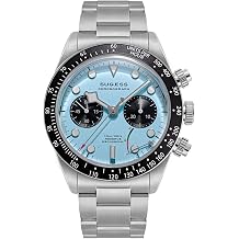 Montre Automatique Seestern S446 GMT Homme - Boîtier Acier Bleu, Bracelet Acier - Neuve Avec étuis