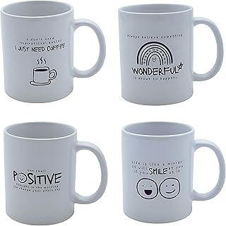 Marco Paul Coffee Mug Set of 4 - Motivation Quote Coffee Mug