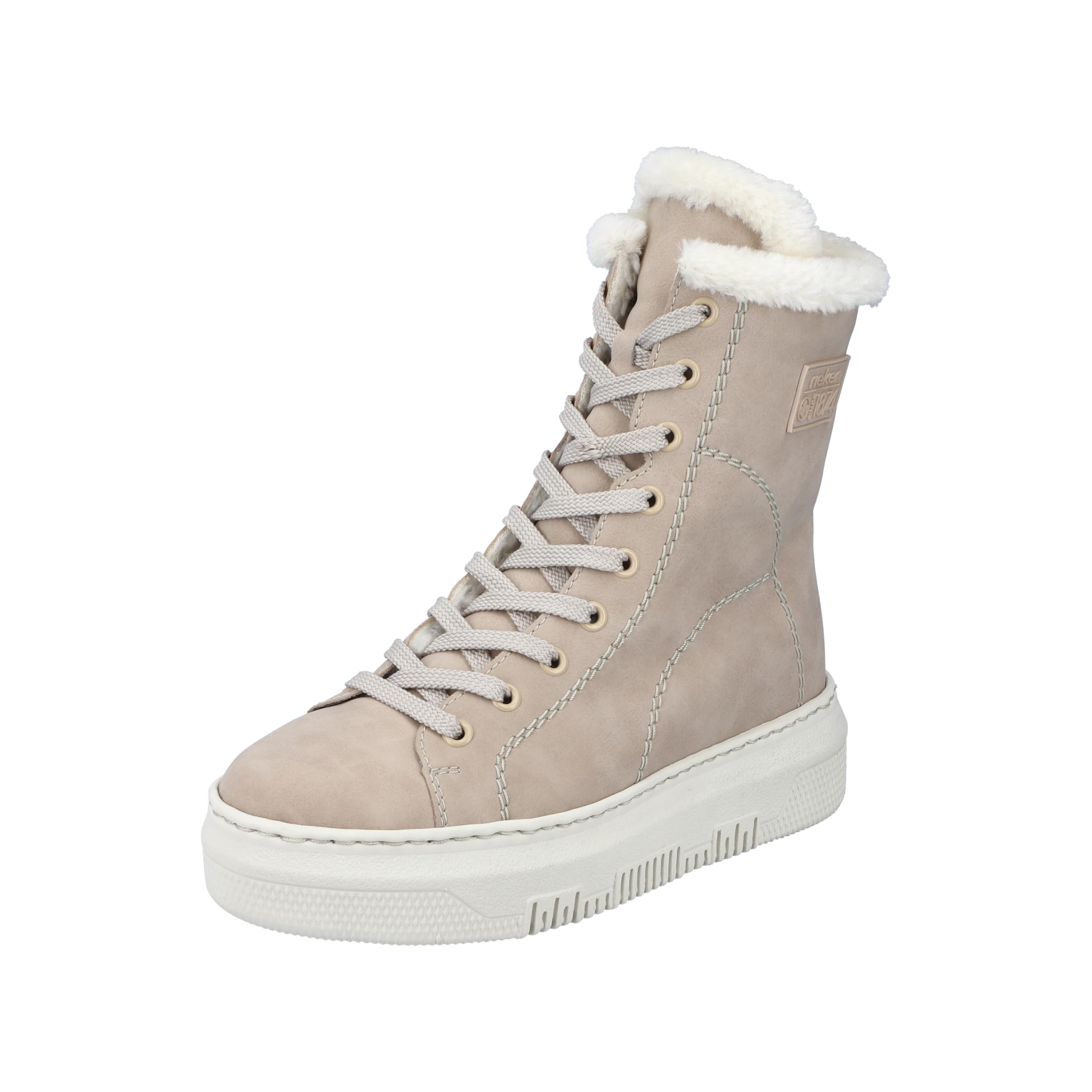 Rieker Women's M1980 Lace-Up Boots, beige, 3.5 UK