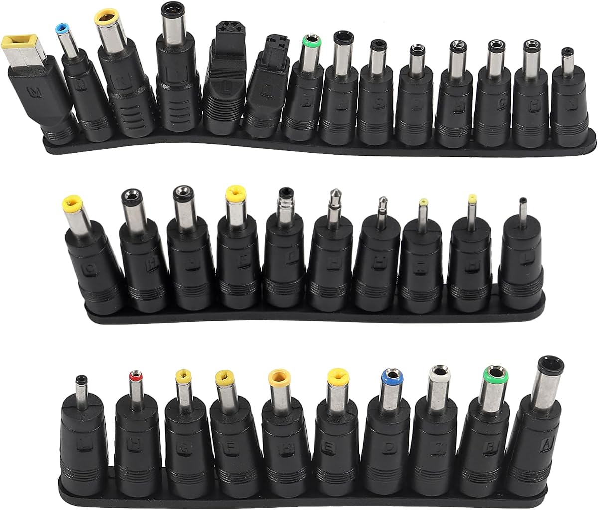 34Pcs Universal DC Connector Tips