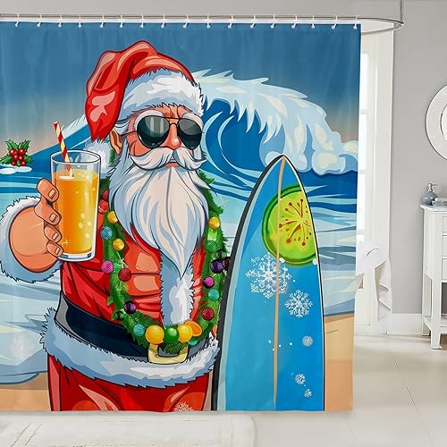 Miniatura 55 de Cortinas de ducha impermeables con diseño de barco pirata de caricaturas, tela de aventura marina, cortina de ducha de baño con peces submarinos,