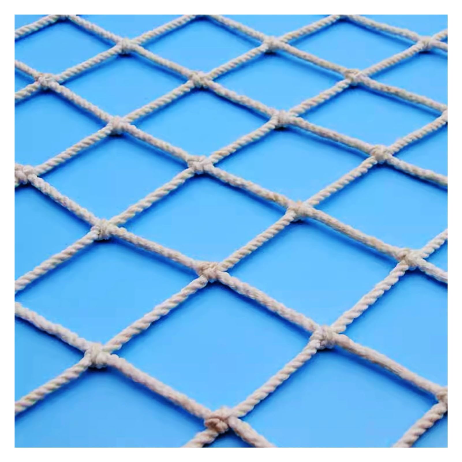 Geländerschutznetz Weiß Sicherer Schutzzaun Dehnbar Belastbarkeit für Garten, Stadion, Baustelle, Verschiedene Größen (10X6m/32.8X19.68ft)