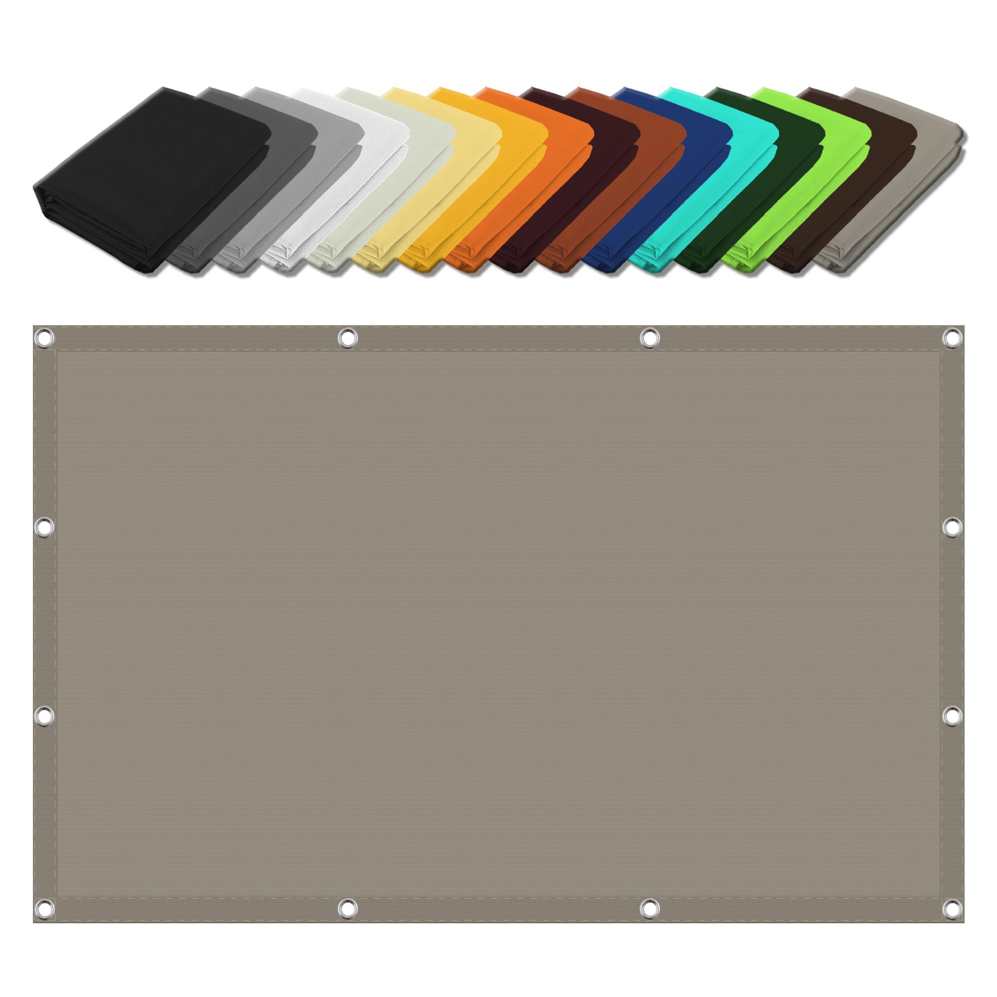 Voile d'ombrage anti-UV 98% de 2,6 x 4,5 m résistant