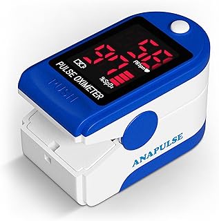 Sponsored Ad – Anapulse Finger Pulse Oximeter | Digital Display | Heart Rate & Oxygen Level Readings | Batteries, Carrycase and Lanyard Included | CE Approved | NHS Supplied (ANP100)