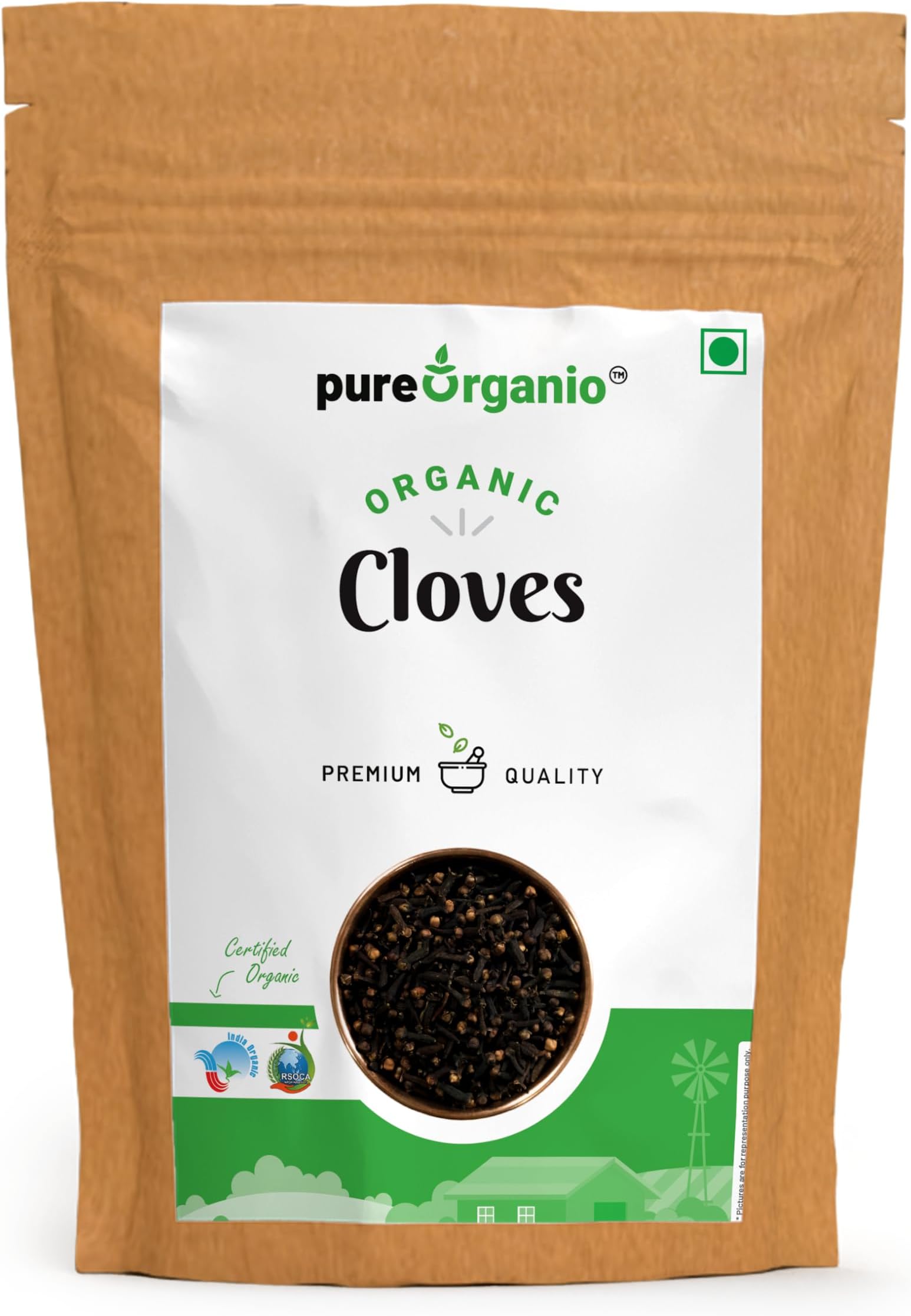 Pure Organio organic Cloves Whole - Organic laung clove Spices (100 Gm)