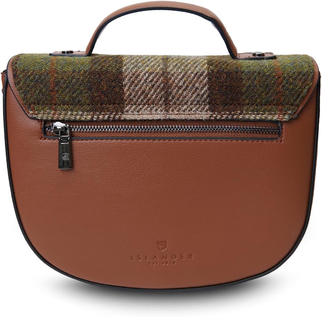 Islander The Medium Cobble Satchel - Medium Ladies Satchel With HARRIS TWEED