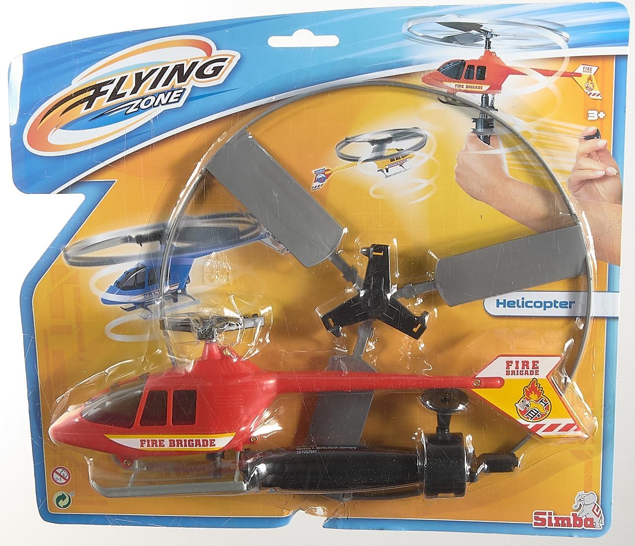Simba 107207941 - helikopter gra lotnicza 3-krotnie posortowana dostawa obejmuje tylko jeden artykuł policja straż pożarna ratownictwo górskie starter z linką na zewnątrz od 3 lat
