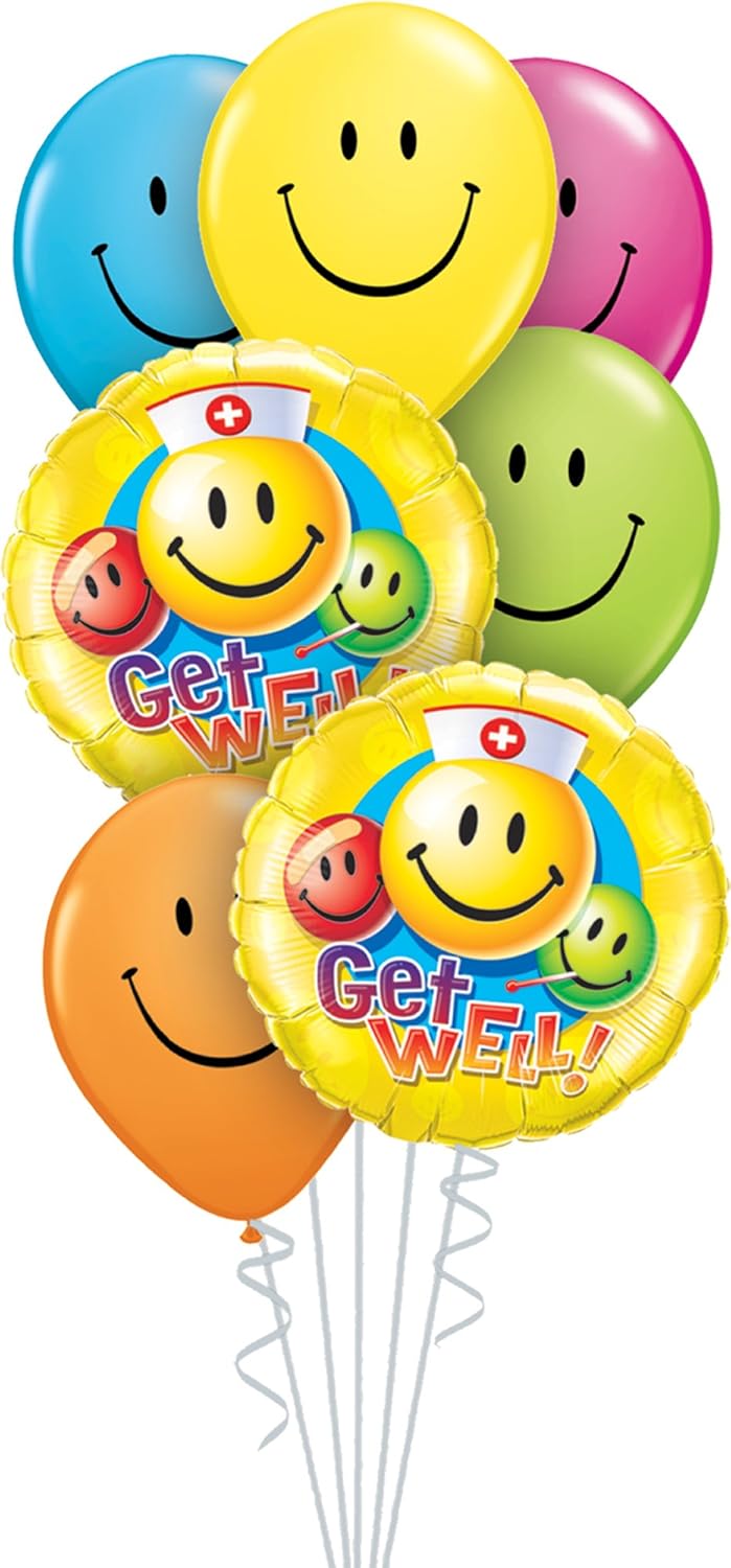 Qualatex 75824 7Piece Balloon Bouquet, Birthday Party