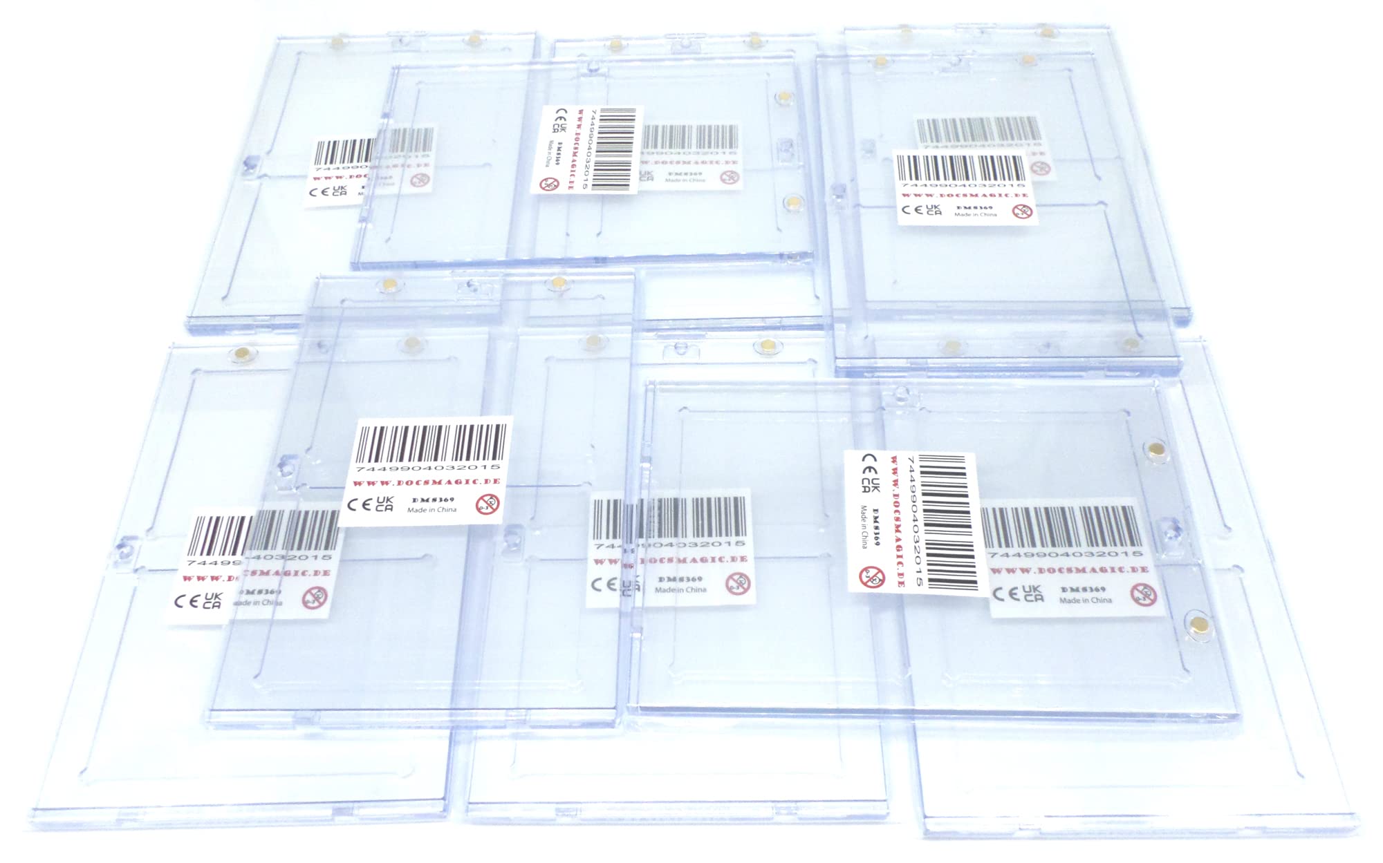 docsmagic.de 10x Magnetic 2-Card Holder Clear 35 PT UV safe, 10 Pieces, 2-Card 35 PT Clear
