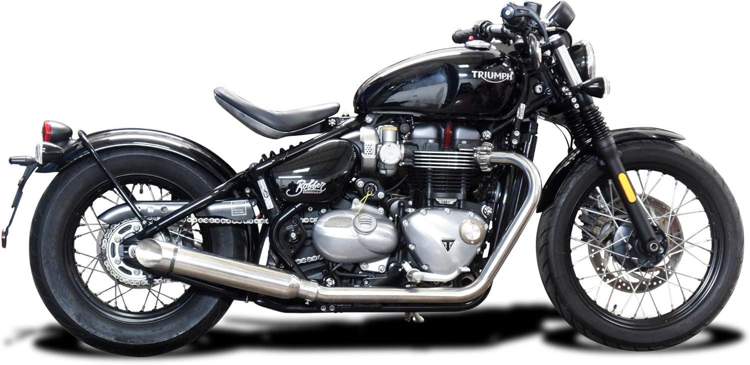 triumph bobber trident exhaust