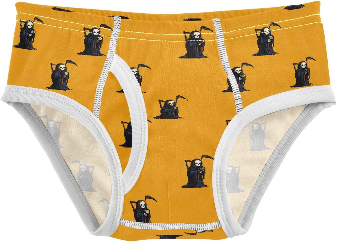 visesunny Yellow Death God Potty Training Underwear Boys Toddler Cotton Soft Brief Size 2T-8Y for Kids