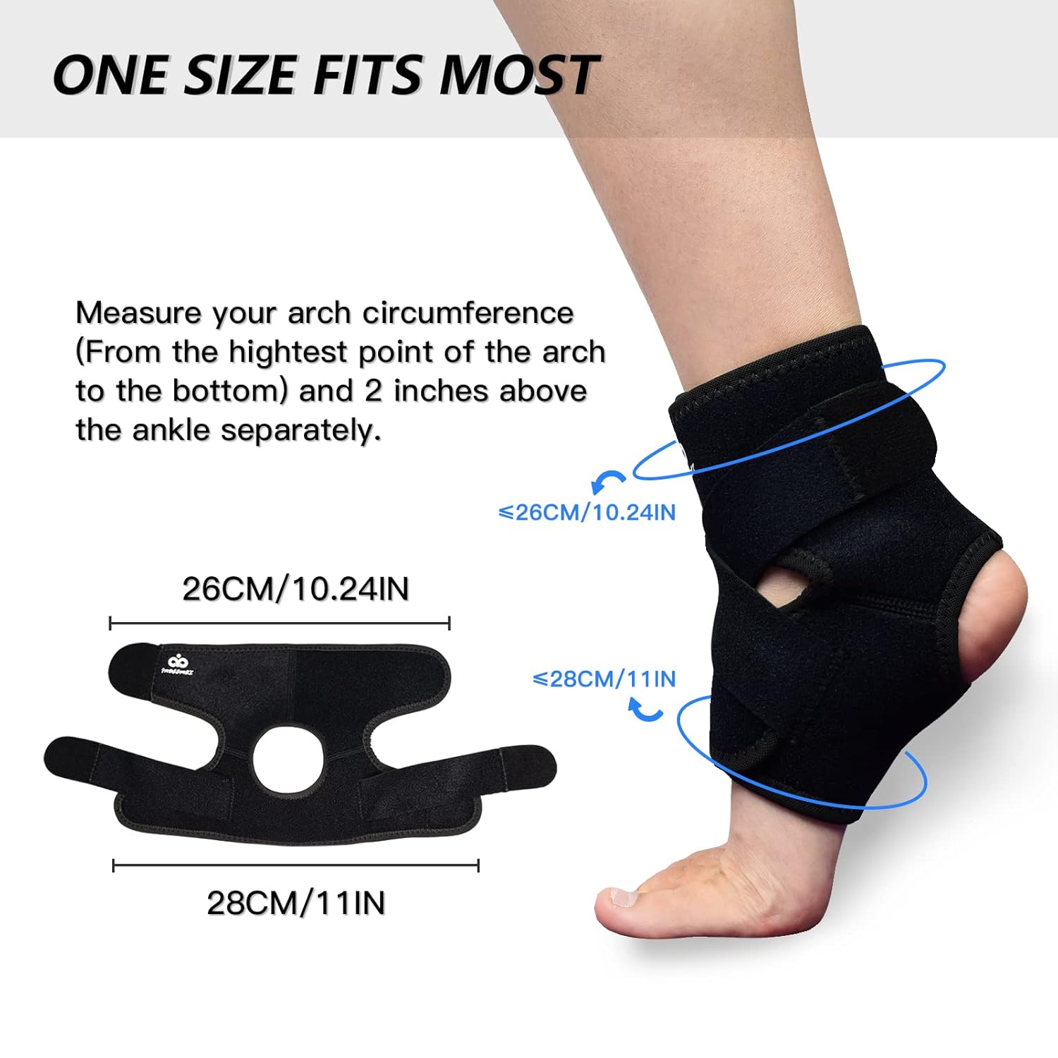 Ankle Support Brace Set of 2, Copper Lined Breathable Neoprene Foot Protector, Adjustable Wraps for Arthritis, Sprain, Swelling, Achilles Tendonitis, Plantar Fasciitis, Pain Relief, Injury Recovery, Sport : Health & Household