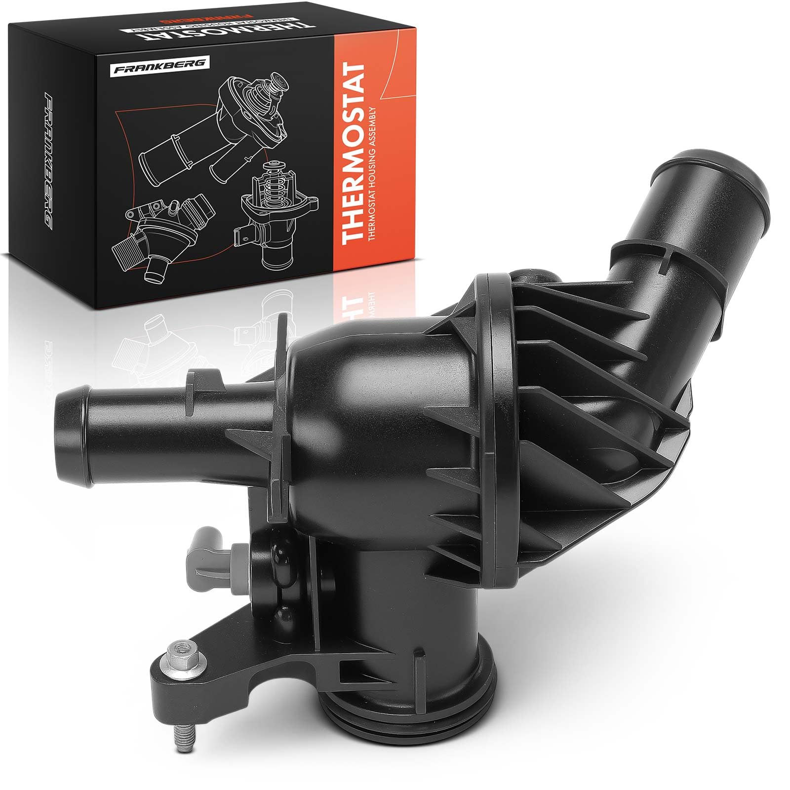 Frankberg Termostato del liquido di raffreddamento 2383556 | Compatibile con: Autobus Transit V363 FAD FBD, Autobus Transit Custom V362 F3, Transit V363 Box FCD FDD