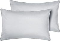 Vista 17 de Funda de Almohada de Viaje 12x18 Paquete de 2 Piezas 100% Algodón Egipcio Cierre de Sobre 500 Número de Hilos Funda de Almohada para Niños Pequeños