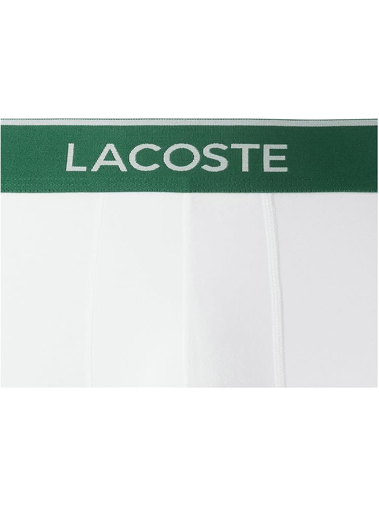 Black Lacoste Cotton Stretch Essentials Trunks 3-pack