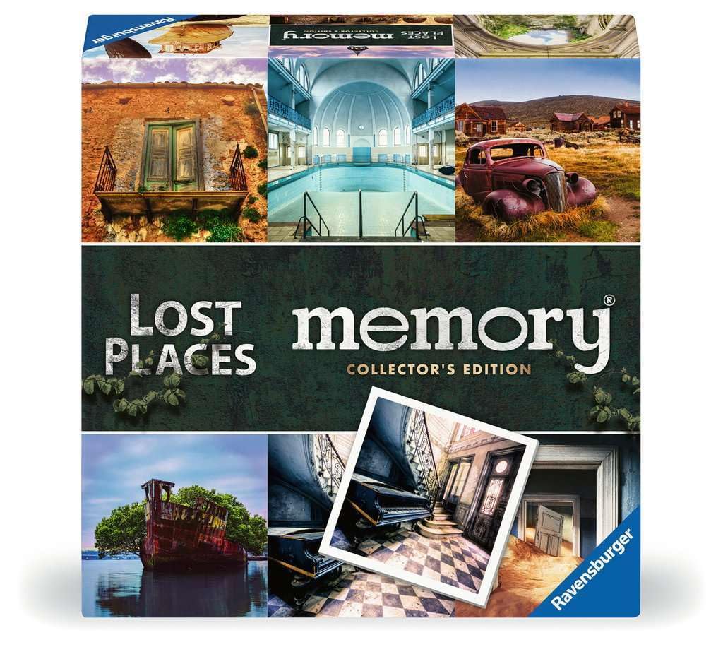 Ravensburger 23499 Collector's Memory® Lost Places - The world-renowned memory game that takes 2 to 8 players from 6 years to some of the most beautiful lost places in the world