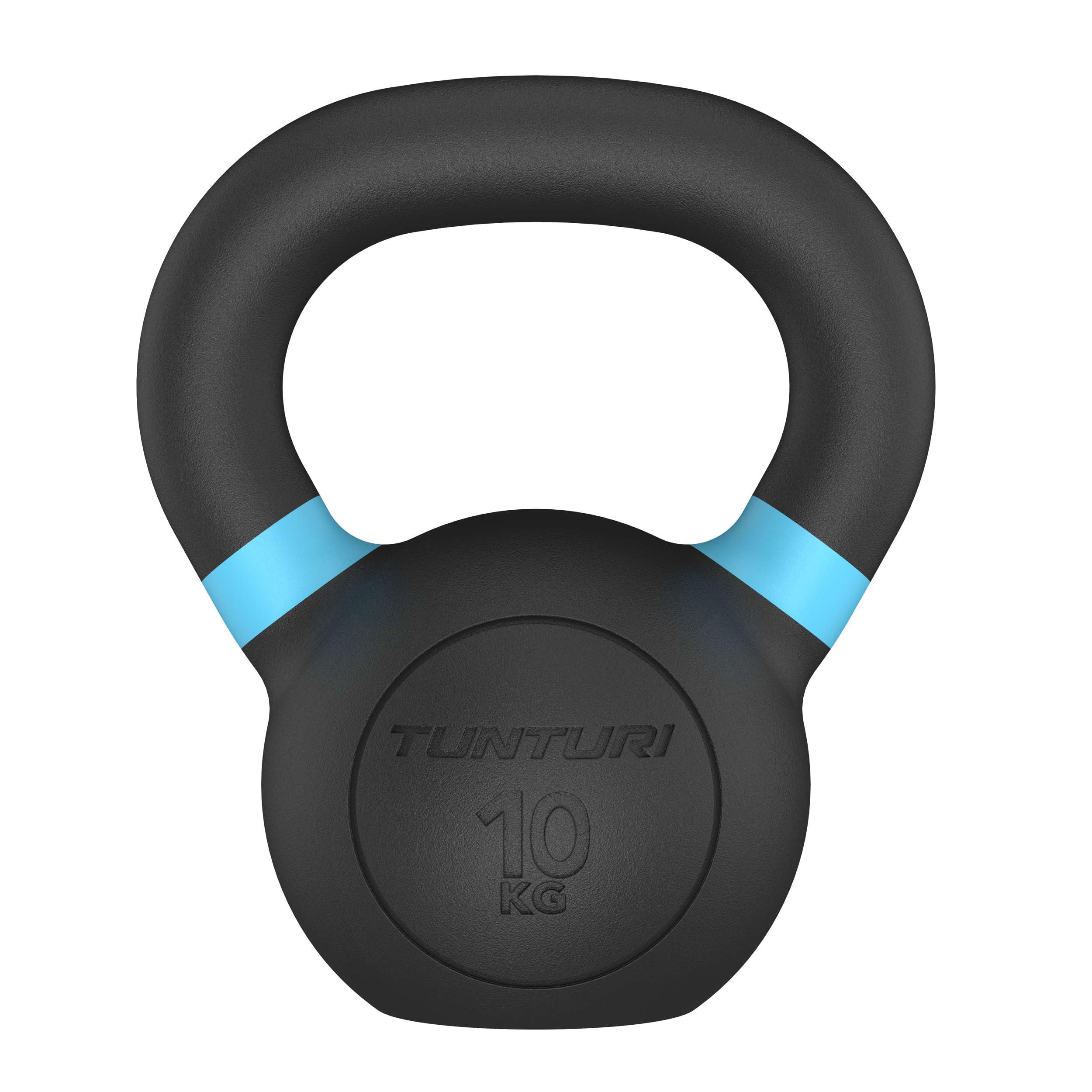 Tunturi Platinum Gusseisen Kettlebell – 4 kg – Inkl. Gratis Fitness App