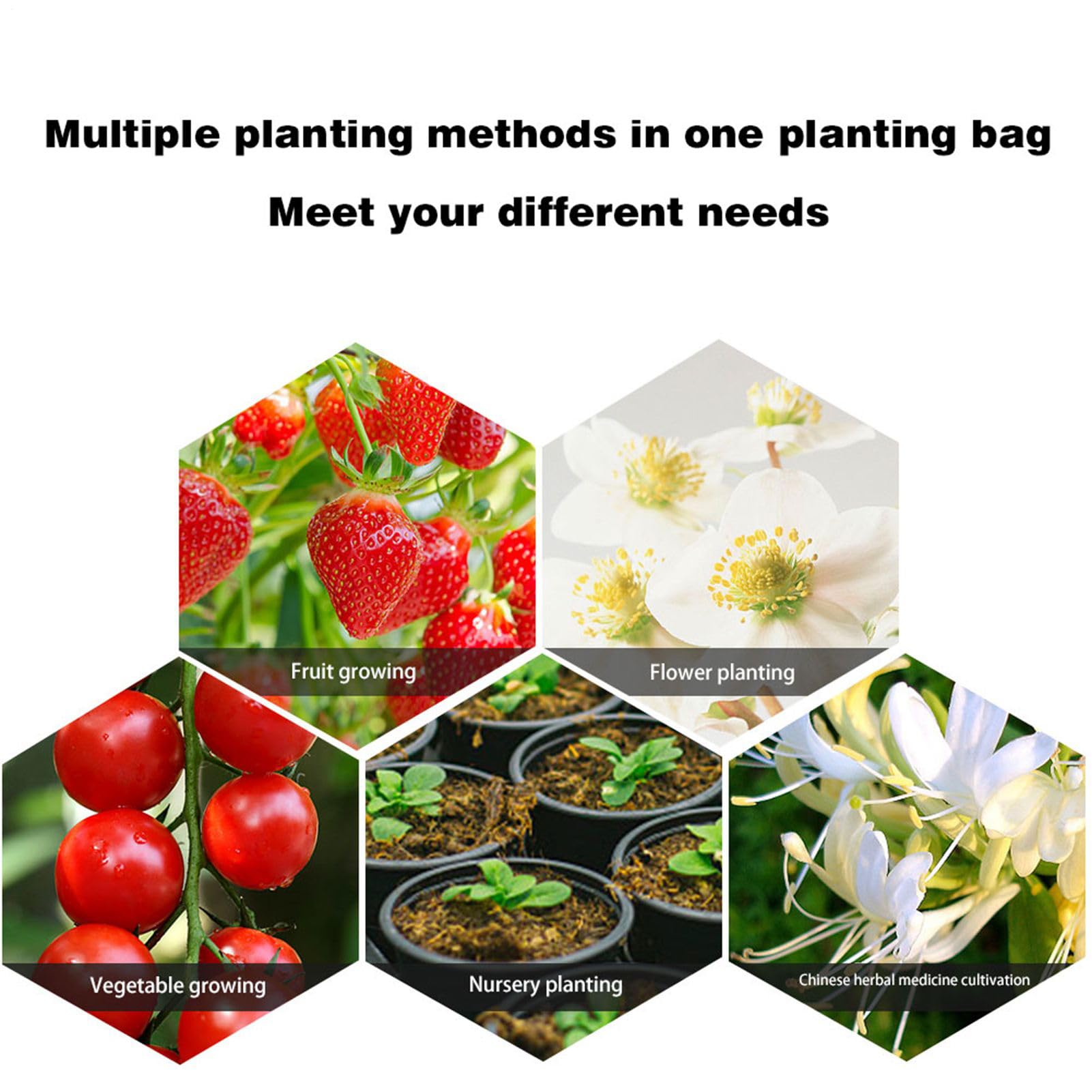 Bolsas de Cultivo de Patatas Plantador de Tomate en Tela No Tejida | Tela No Tejida Contenedor De Cultivo De Hortalizas, Bolsa De Plantación Para Tomate Pimiento Fresa Balcón