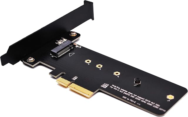 EZDIY-FAB PCI Express M.2 SSD NGFF PCIe Card to PCIe 3.0 x 4 Adapter (Support M.2 PCIe 22110,2280, 2260, 2242)