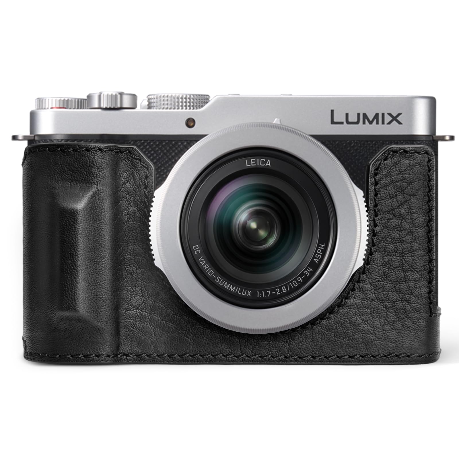 kinokoo Cuir Véritable Housse pour Panasonic LUMIX DC-L10 Caméra - Noir
