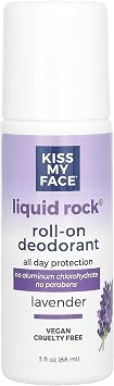 Kiss My Face Paraben Free Liquid Rock Roll-On Deodorant-Lavender-3 oz
