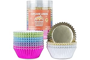 Metallic Cupcake Liners: 240pcs Baking Cups for a Vibrant Touch to Your Treats