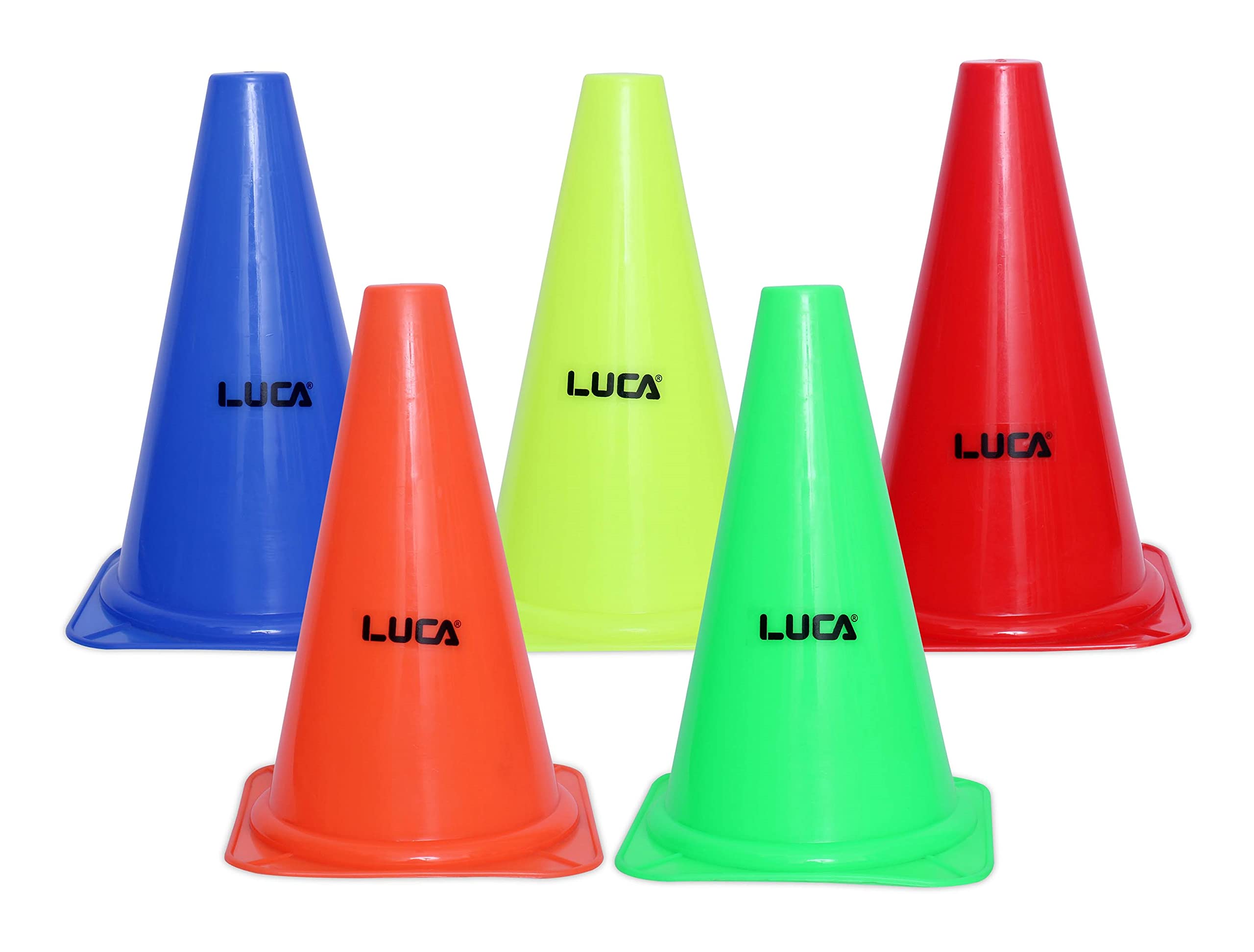 LUCA Cone Marker Set | Cone Marker for Football and Cricket Training | Football Training Equipment | PVC | Cone Markers | Multicolor| 6 Inch | Pack of 6 | Cricket | Football Equipment | (B09HN6TKTJ) Amazon Price History, Amazon Price Tracker