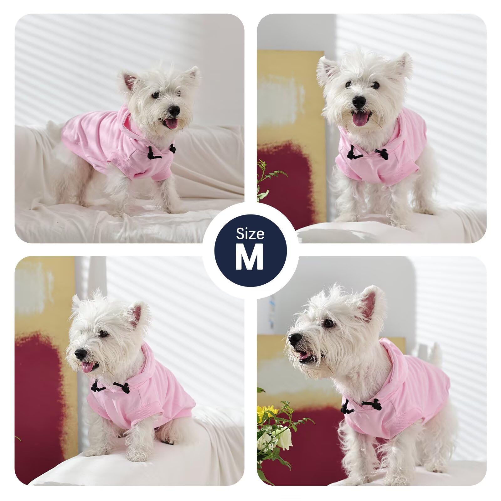 IECOii Kapuzenpullis für Hunde,Hunde Kapuzenpulli,Pullover Dog Hoodie Sweatshirt,Haustier Hund Kapuzen Kleidung,Hundepullover für Mittelgroße, Große und Extra Große Hund (kein Vliesstoff),M-4XL